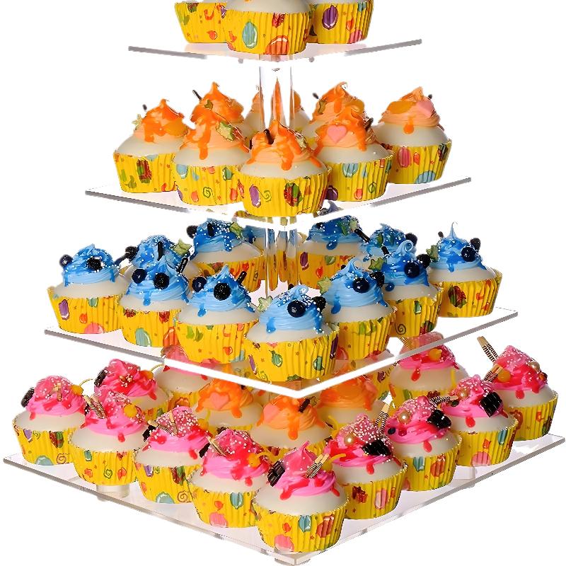Cupcake Stand Tier - Supporto per torta nuziale in acrilico