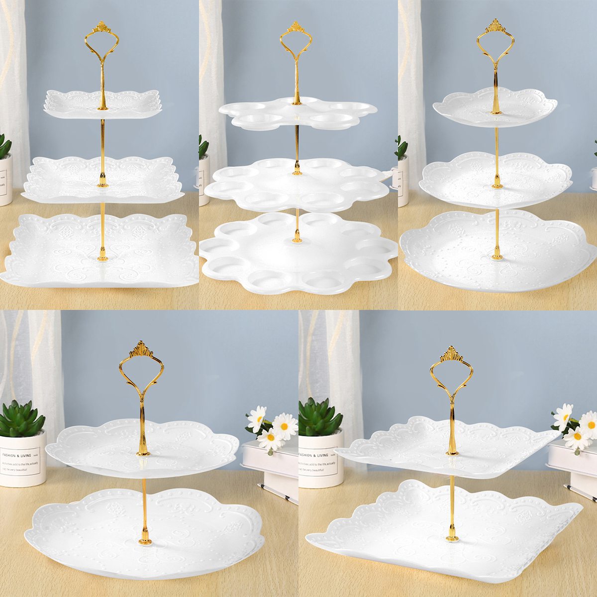 Cupcake Stand Tier - Alzata per torta staccabile stile europeo
