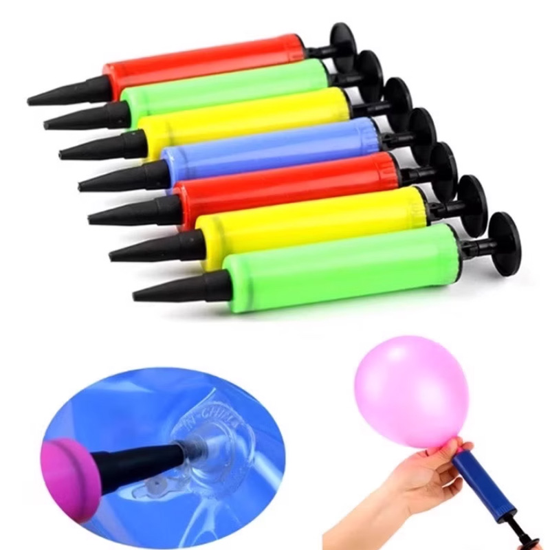 Balloon Pump Hand - 1pc colore casuale mini gonfiatore portatile