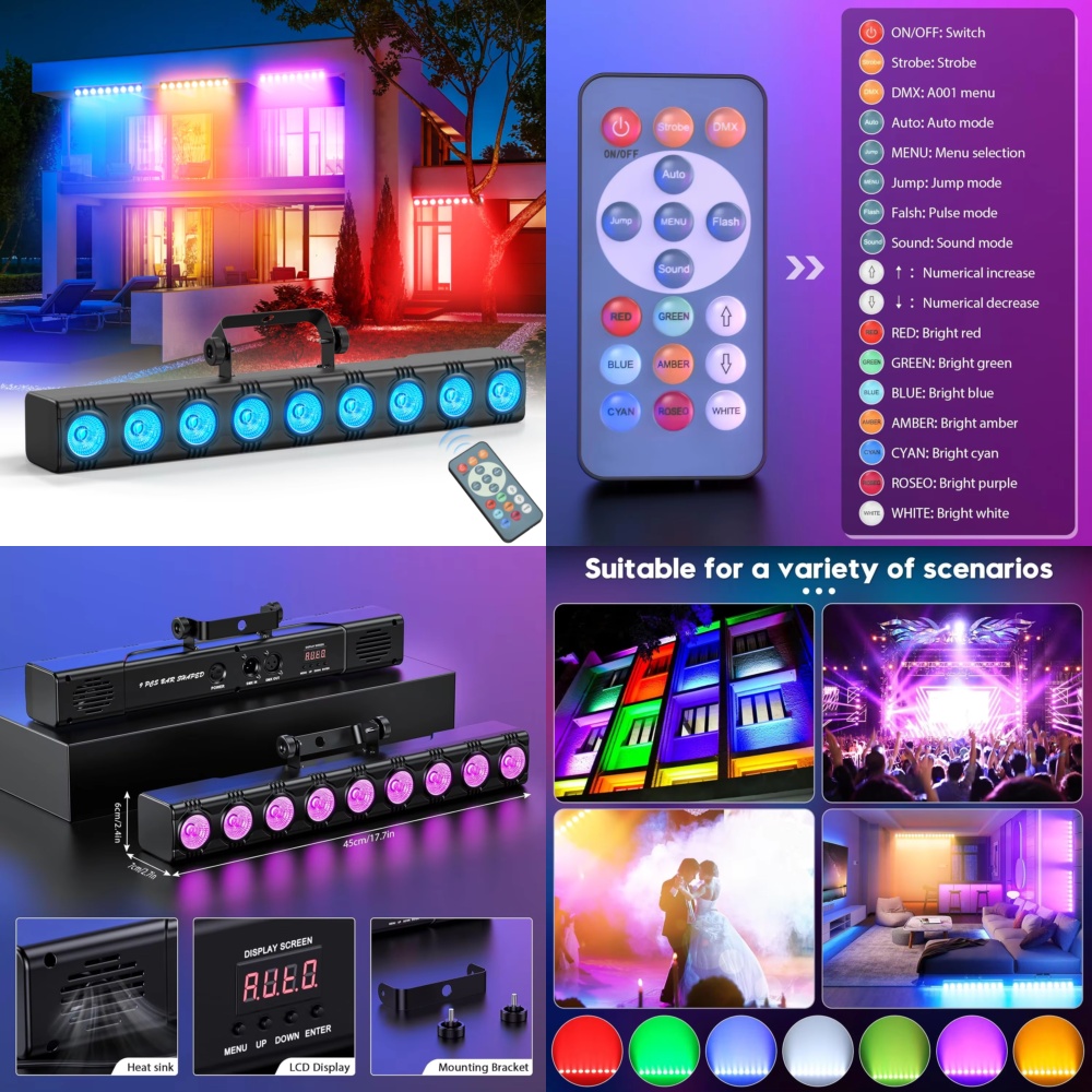 Event Party Dj - Faro LED RGB da 36W per