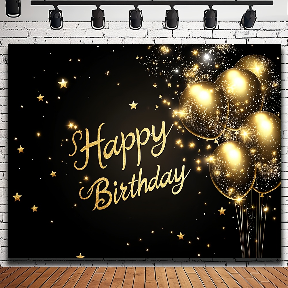 Party Banner Gold - 1 sfondo super grande 