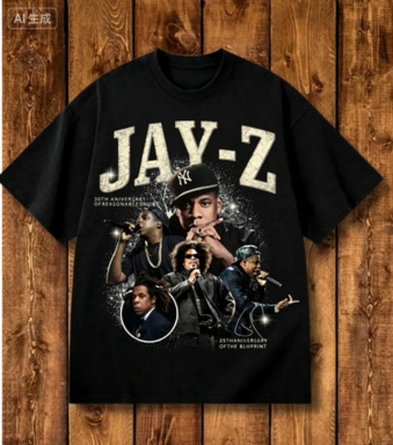 Event Z - T-shirt Vintage Jay-Z Rap Star Collage