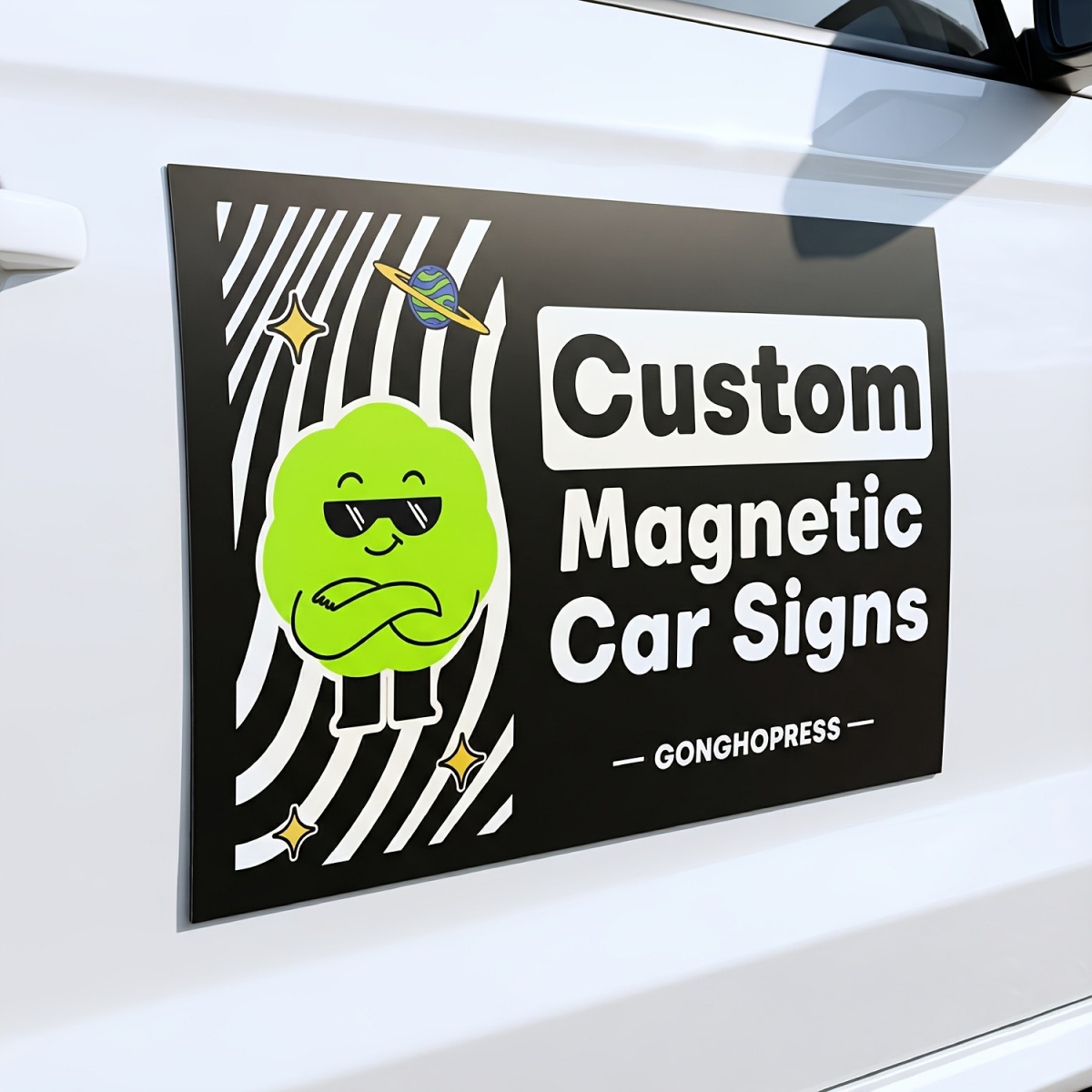 Event Support - Adesivi Magnetici Personalizzabili per Auto -