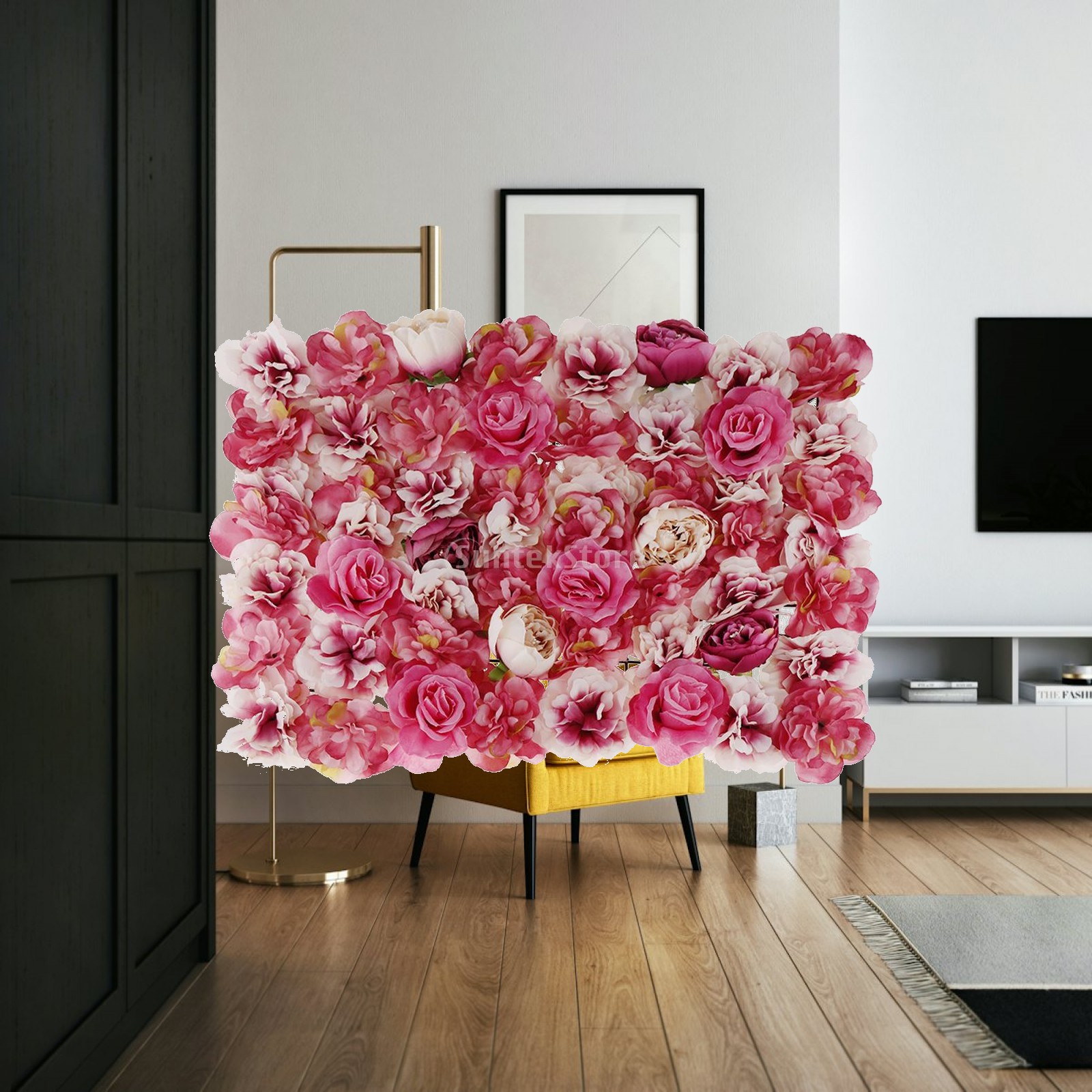 Flower Wall Panel - Pannello di Fiori Artificiali Multicolore in