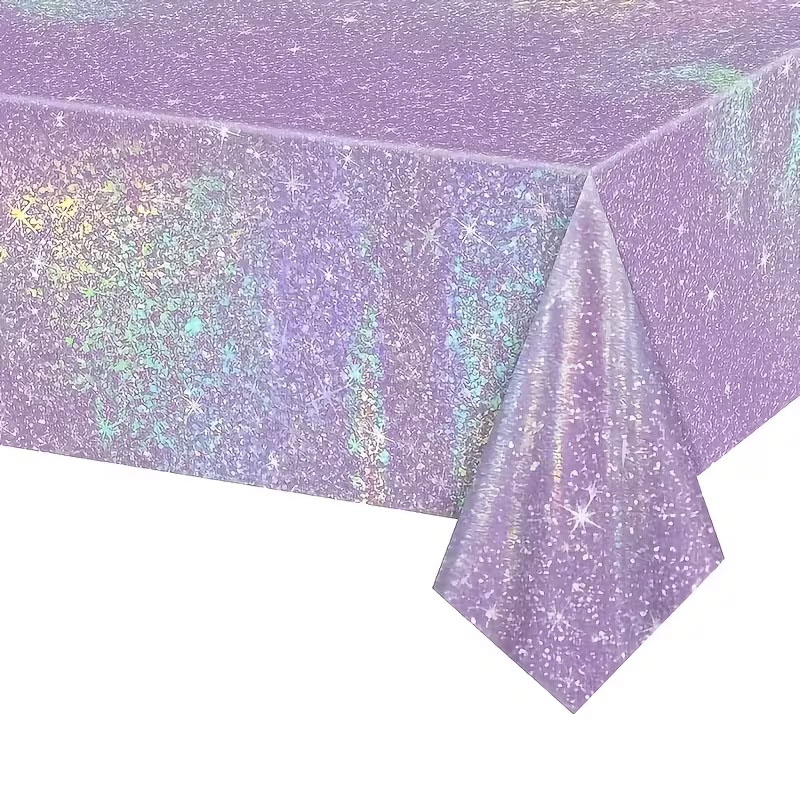 Table Cloth Disposable - Tovaglia usa e getta iridescente viola