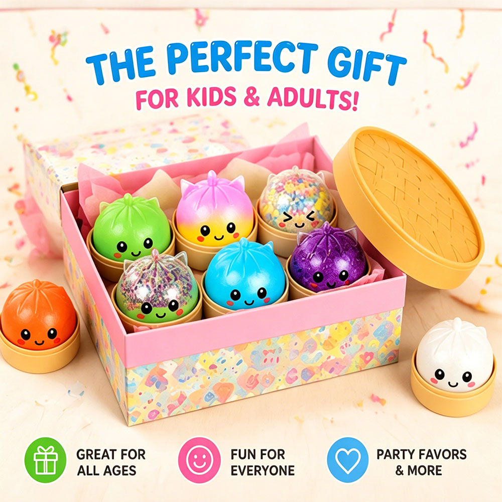 Party Favor Bag - Squishy a forma di raviolo lavabile