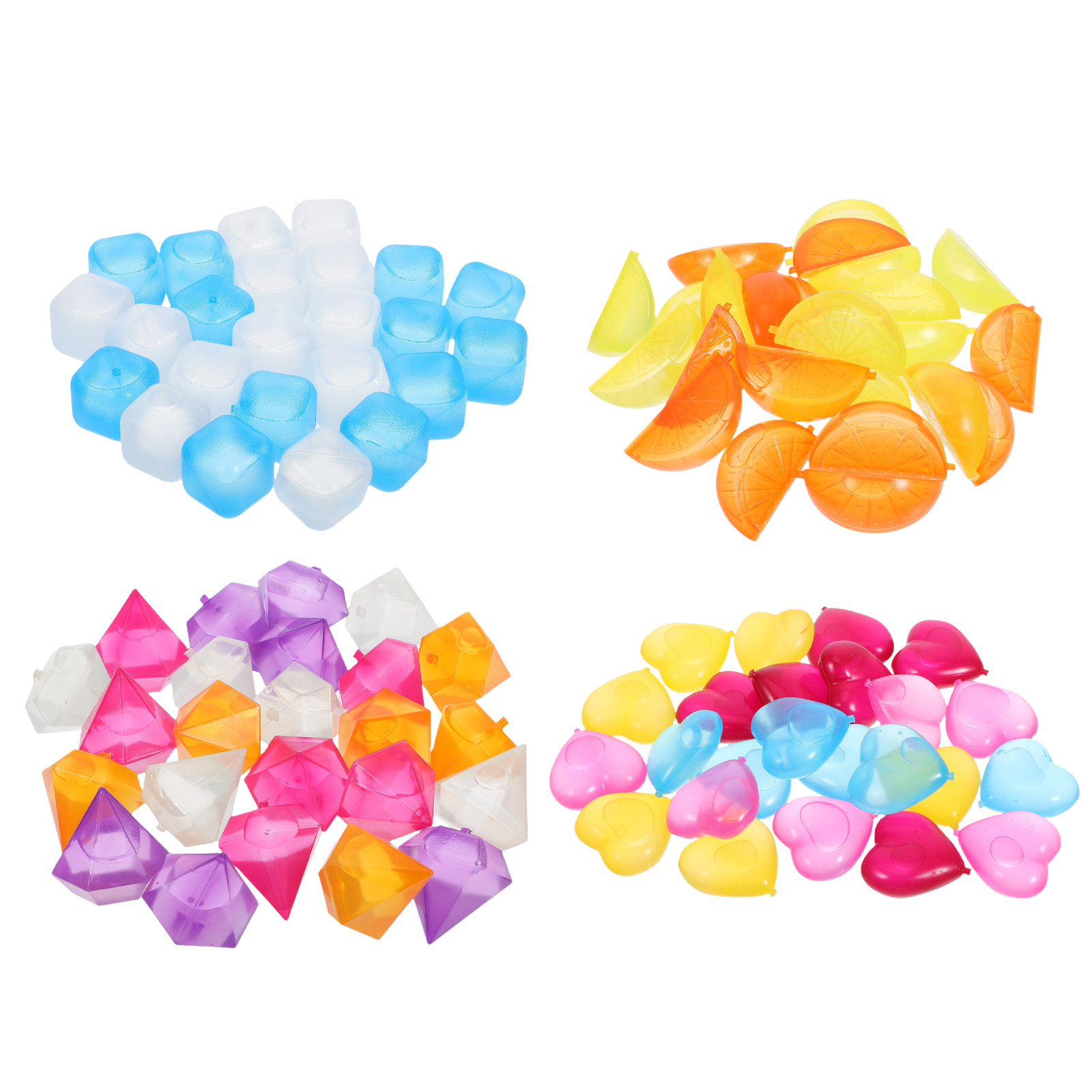Party Favor Bag - 96 Pezzi Cubetti di Ghiaccio Riutilizzabili