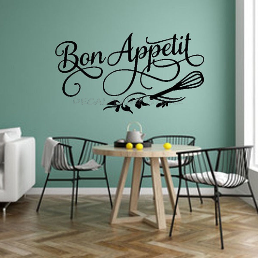 Flower Wall Panel - Buon Appetito Cita Decalcomania Della Parete