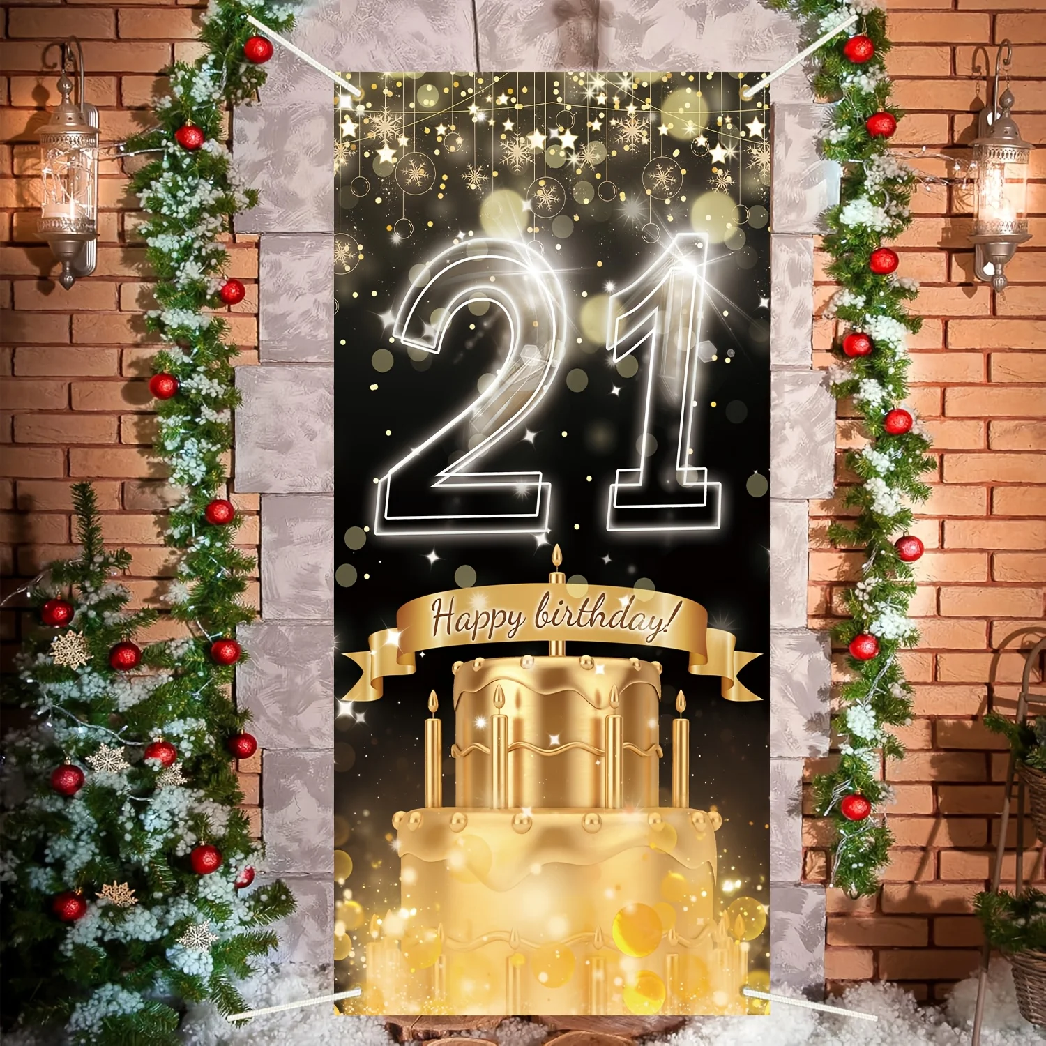Striscione 2D, striscione per  - Party Banner Gold recensione e prezzo