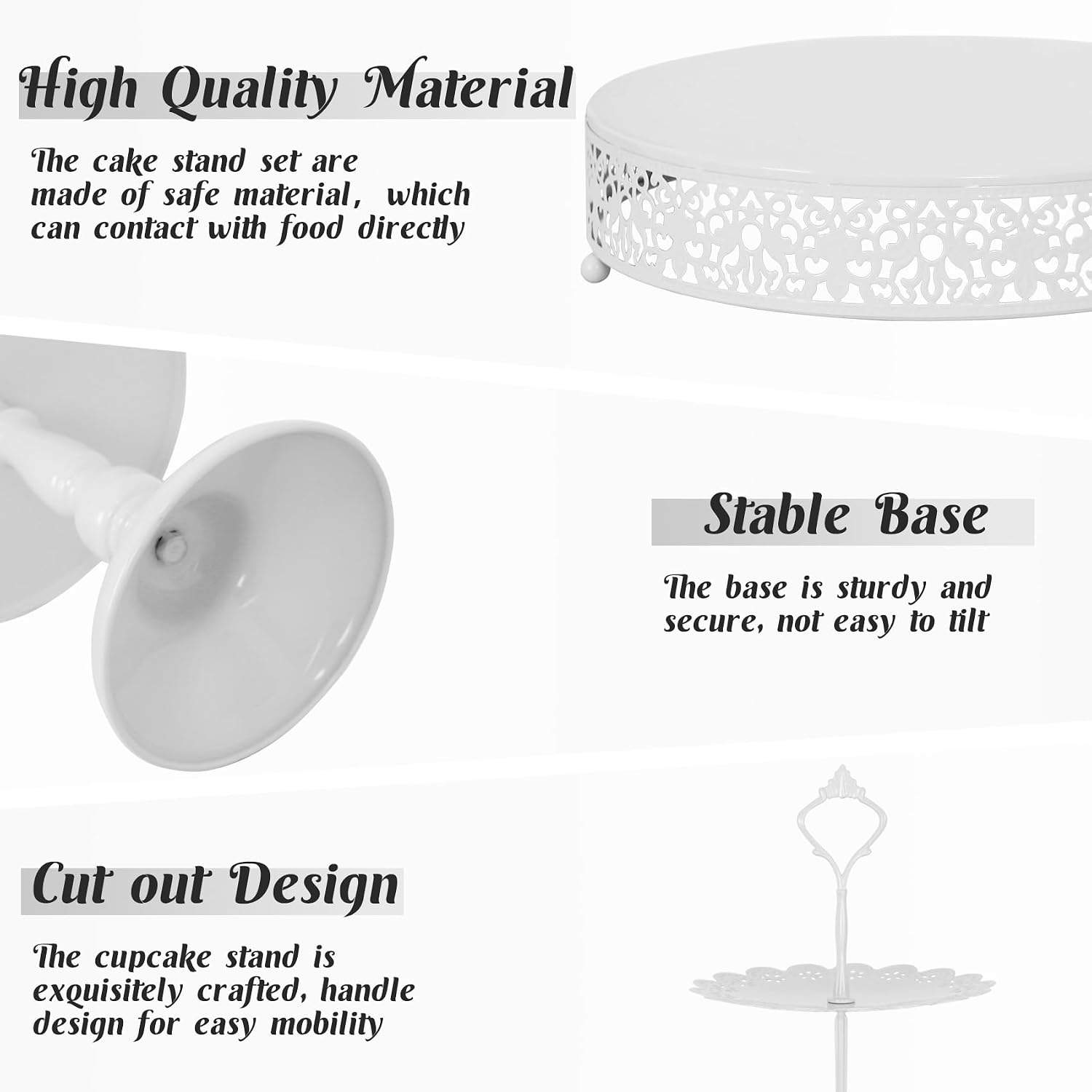 Set da 8 pezzi per esposizione - Cupcake Stand Tier recensione e prezzo