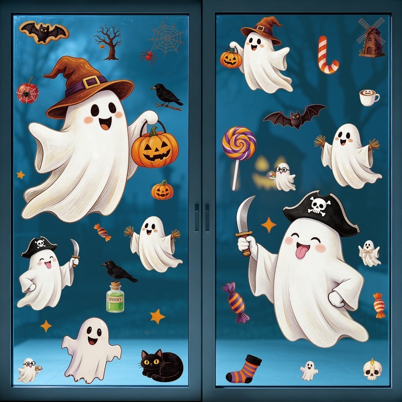 Adesivi di Halloween per vetri - Party Event Supply Store recensione e prezzo