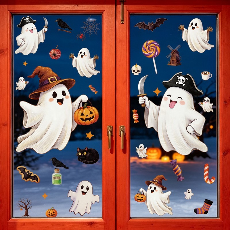 Adesivi di Halloween per vetri - Party Event Supply Store recensione e prezzo