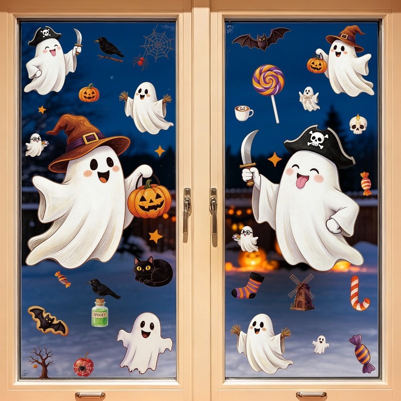 Adesivi di Halloween per vetri - Party Event Supply Store recensione e prezzo