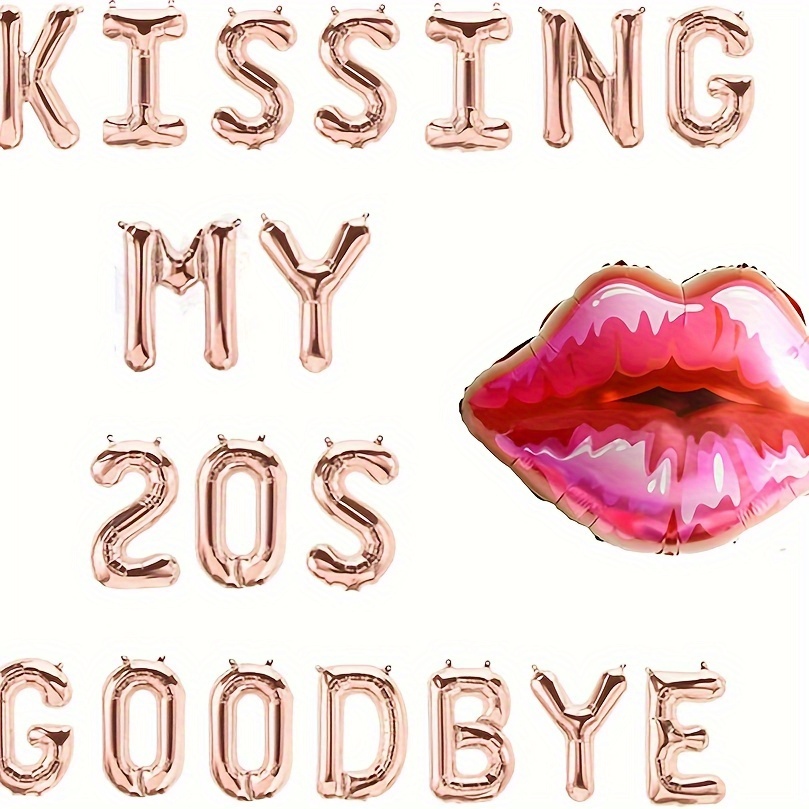 Kissing My 20s Goodbye Decoraz - Party Banner Gold recensione e prezzo