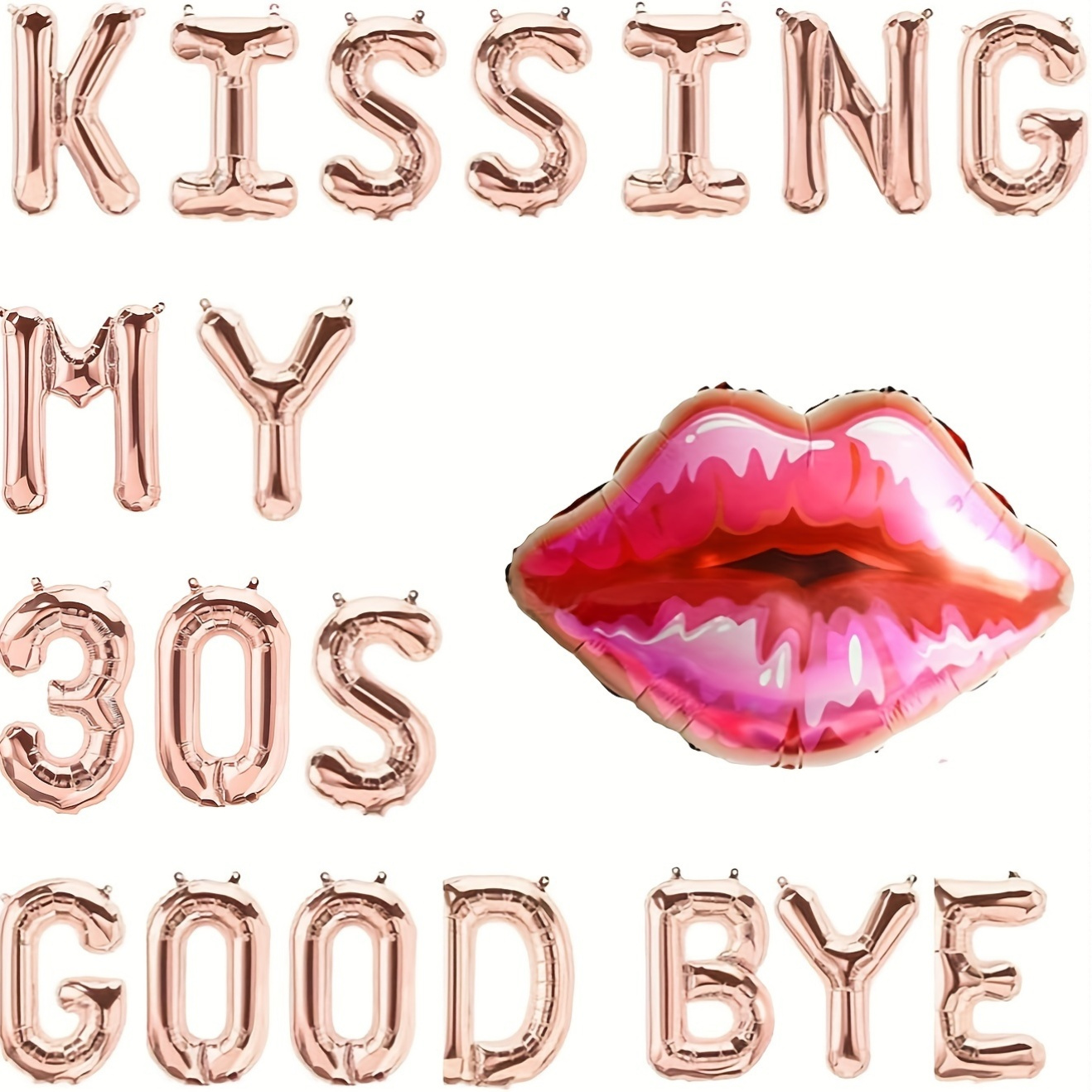 Kissing My 20s Goodbye Decoraz - Party Banner Gold recensione e prezzo