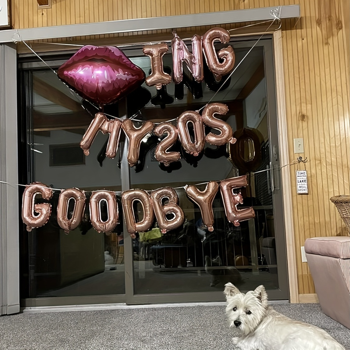 Kissing My 20s Goodbye Decoraz - Party Banner Gold recensione e prezzo