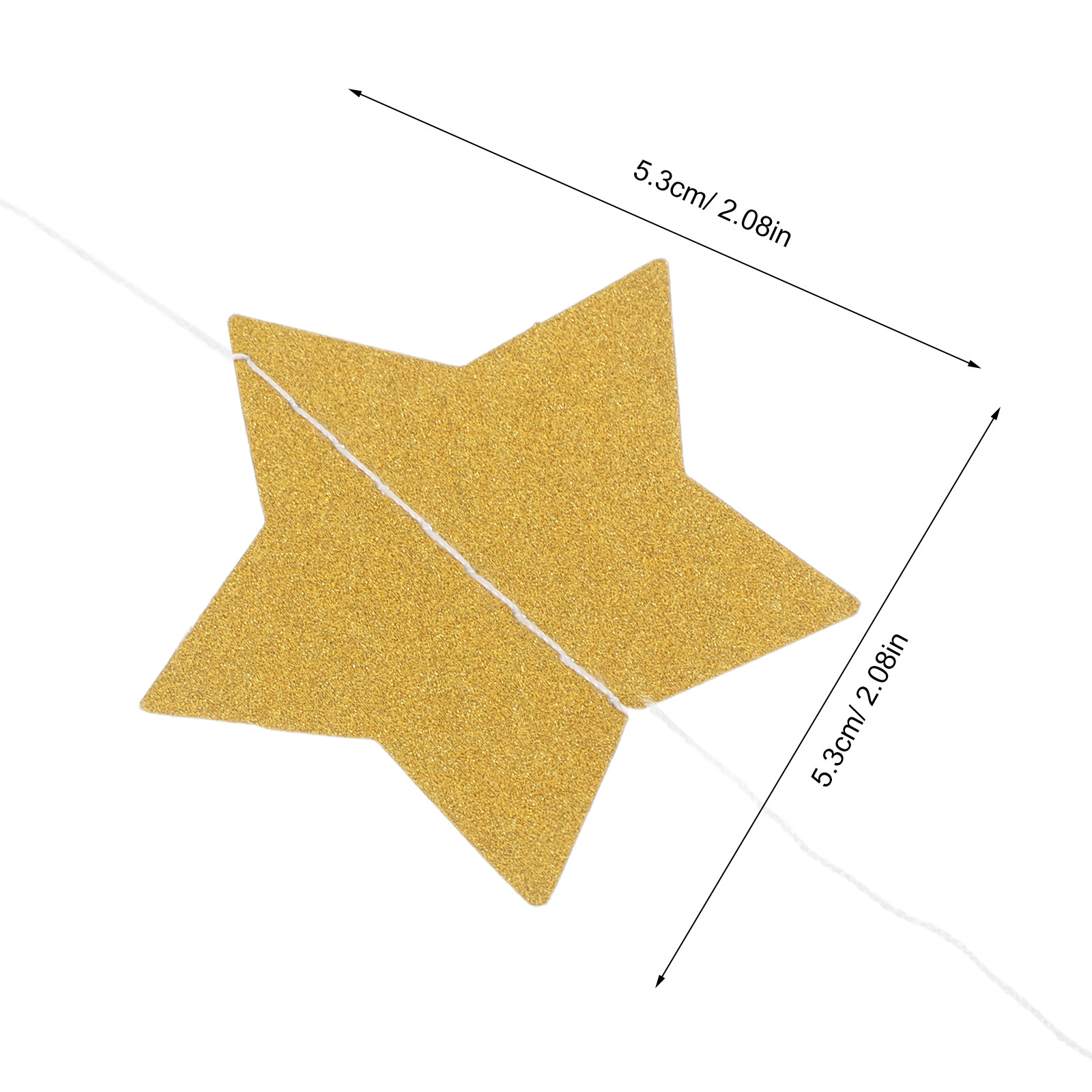 2 Pezzi Ghirlanda di Stelle Do - Party Banner Gold recensione e prezzo